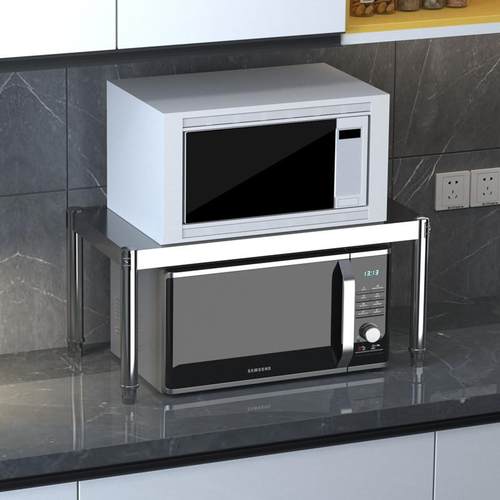 单层台面置物架一层厨房用品灶台架分层架1层微波炉架烤箱隔层架