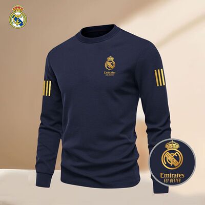 270g重磅纯棉皇马训练长袖T恤