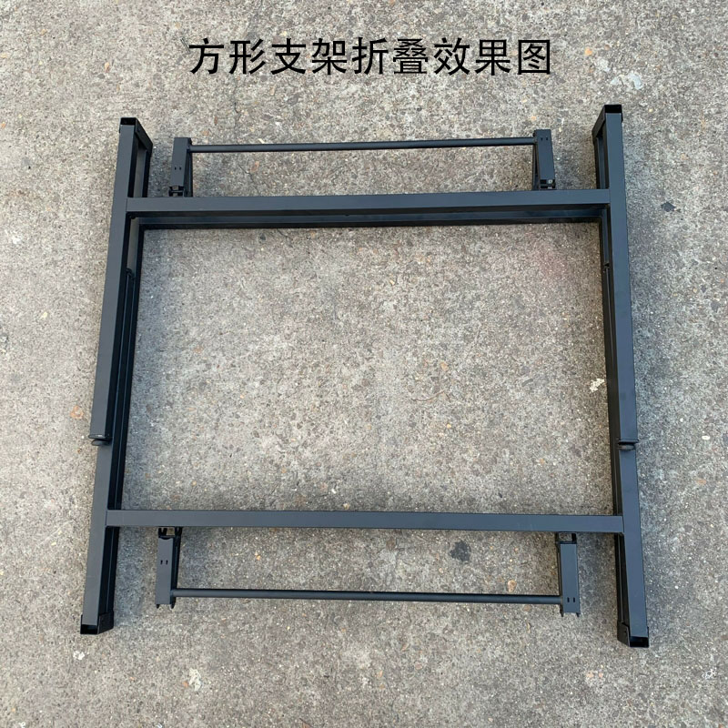 简易新款架子可折叠桌腿支架加厚圆桌家用台脚餐桌铁艺桌脚