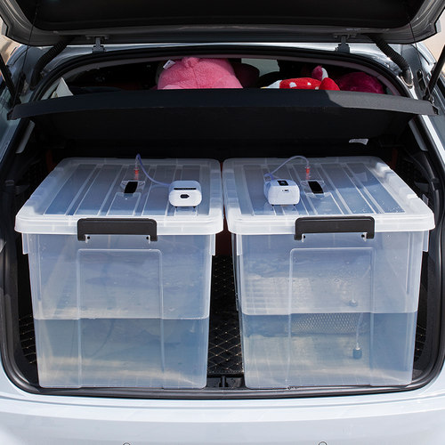 户外车载钓鱼箱后备箱活鱼桶大容量塑料箱加厚海鲜水产养殖箱鱼缸