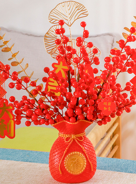 乔迁之喜新居布置新房搬家入宅仪式用品客厅福桶发财果摆件装饰品