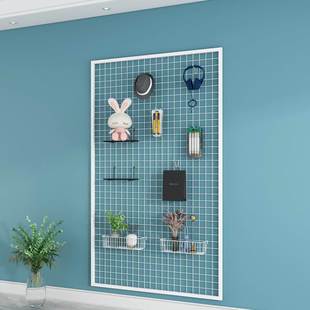 定制铁网格上墙挂架展示架饰品超市网格多功能带边框网片置物货架