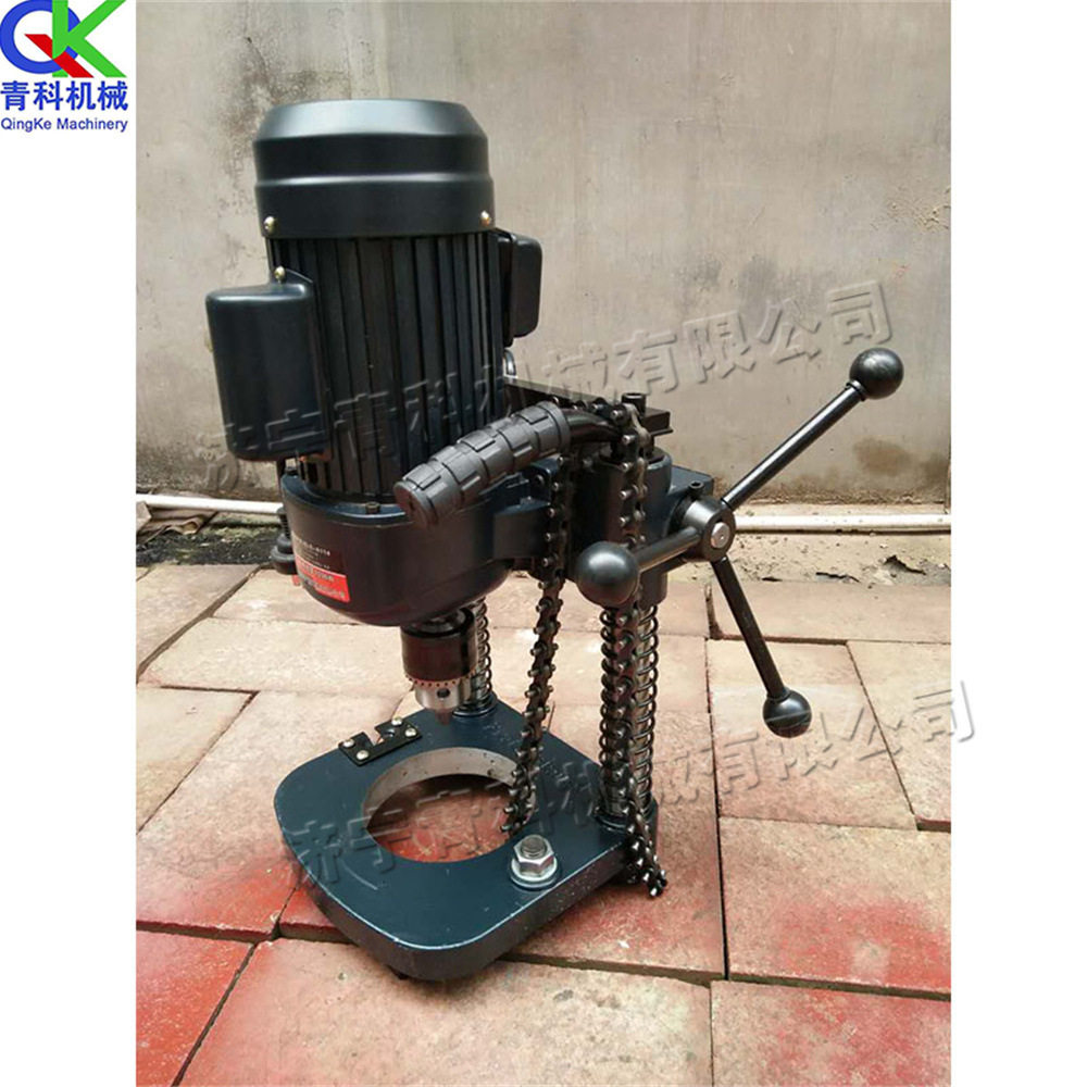 金属管钢板打孔机 便携式钢管钻孔机 小型电动液压管材开孔机