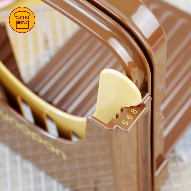 三能吐司切片器面包刀方包分片器家用土司切割架切面包机烘焙工具