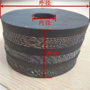 橡胶垫减震垫子振动筛皮垫托辊防撞块橡胶圈皮圈皮垫子垫片垫板圆