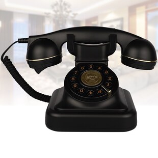 北欧老式旋转拨号盘电话机复古仿古港风家用办公酒店固定电话座机