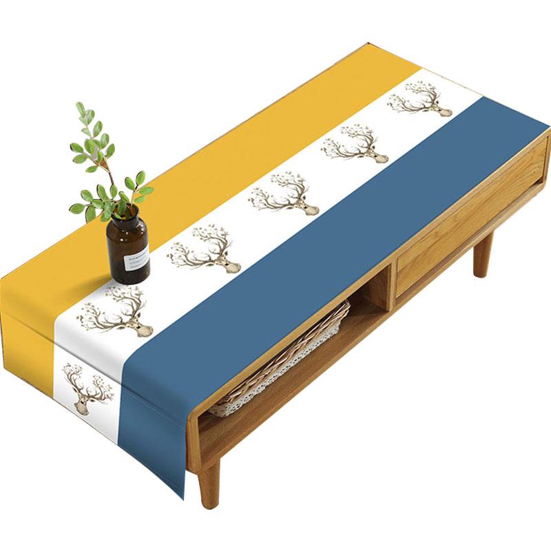 茶几桌布罩套防水防尘客厅餐桌布艺电视柜长方形台布简约北欧盖布