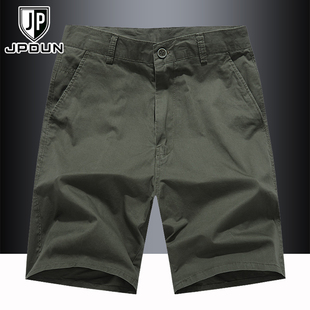 纯棉休闲短裤直筒夏季薄款中裤男五分裤子宽松大码百搭商务短西裤