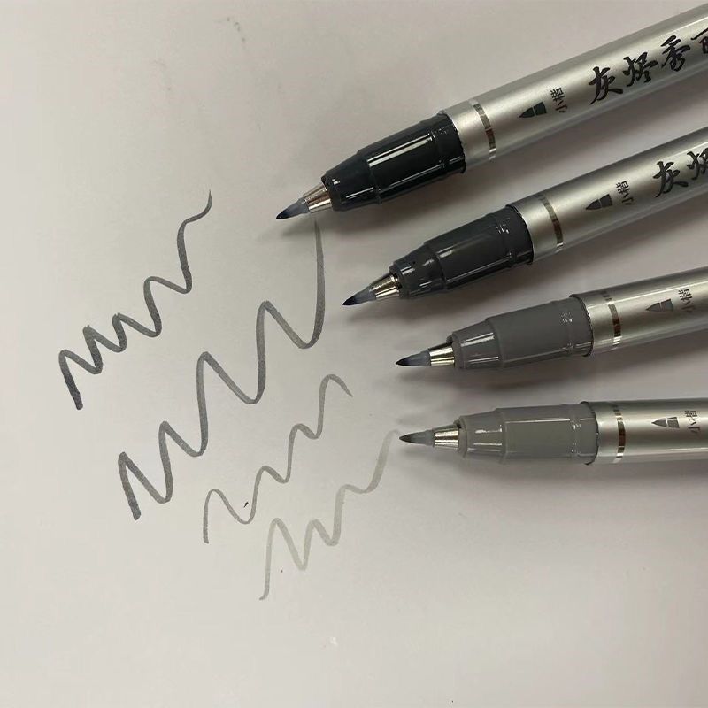 秀普富莱卡勒灰色秀丽笔耐水性笔深浅黑灰勾线笔学生速写绘画用,文具电教/文化用品/商务用品,秀丽笔/软笔/书法笔,淘宝优惠券,粉丝福利购,淘宝优惠卷