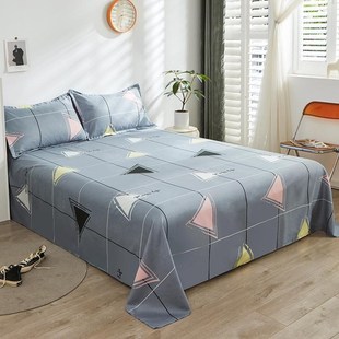 床单单件加厚全棉磨毛通用双人1.5米纯棉单子被单学生宿舍1.2单人