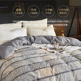 80支贡缎埃及长绒棉印花150 230m床上用品全被套被罩定做 200