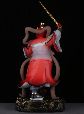 王灵官神像树脂王天君火神菩萨都天大灵官像供奉工艺品