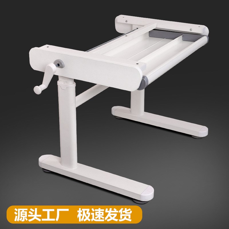 源头工厂电脑桌书桌电竞桌儿童学习桌手摇手动升降桌腿桌脚桌架子
