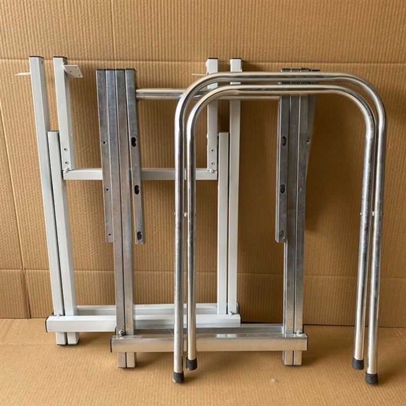 折叠桌架子餐桌办公写字学习桌支架便携地摊桌腿铁艺金属