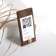 古北南林胡桃木创意名片夹二维码 扫码 底座桌面照片夹标签名片夹