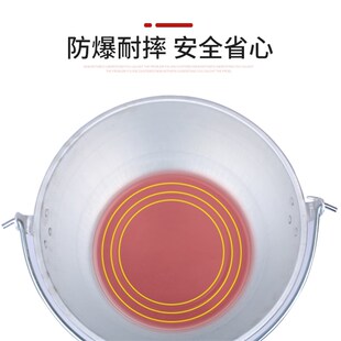 老式特厚铝水桶铝制防爆提桶带盖铝桶纯铝圆桶加油站水桶加