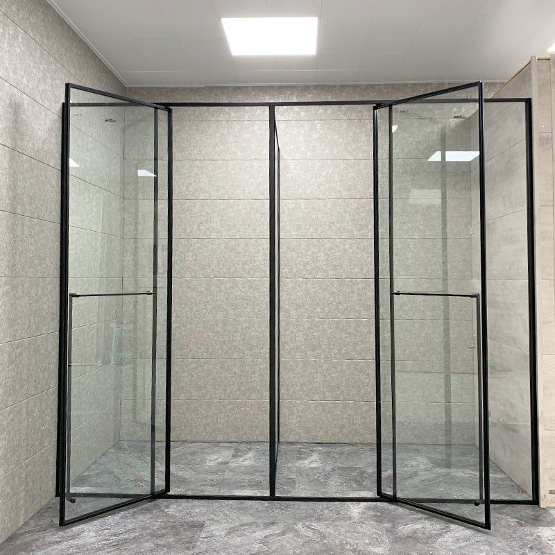 简窄边黑框型分离平门房干湿分区钢化