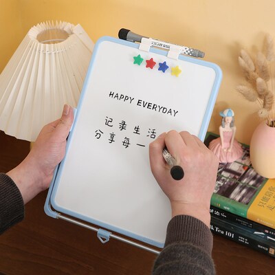 富尼儿童面小白板磁性擦写支架式白板办公桌面写字板挂式益智涂鸦