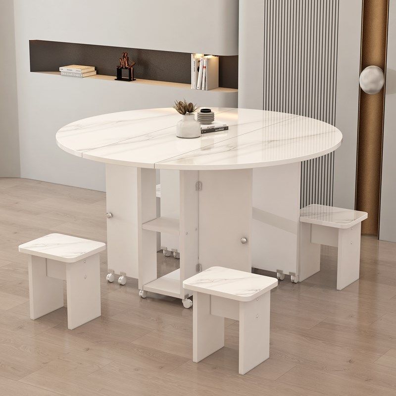 家用餐桌椅伸缩长方形圆形小户型吃饭小桌子,住宅家具,板木餐桌,淘宝优惠券,粉丝福利购,淘宝优惠卷