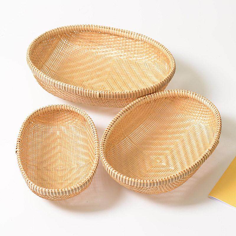 精品椭圆竹篮手工竹编筐竹簸箕竹筐竹篮子收纳筐竹菜篮小簸箕,特色手工艺,竹编/竹雕,淘宝优惠券,粉丝福利购,淘宝优惠卷