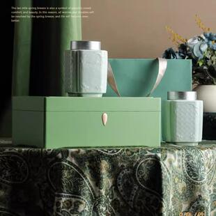 高档普洱生熟茶盒福鼎白茶绿茶茶饼竹质收纳盒茶叶礼盒包装空盒子