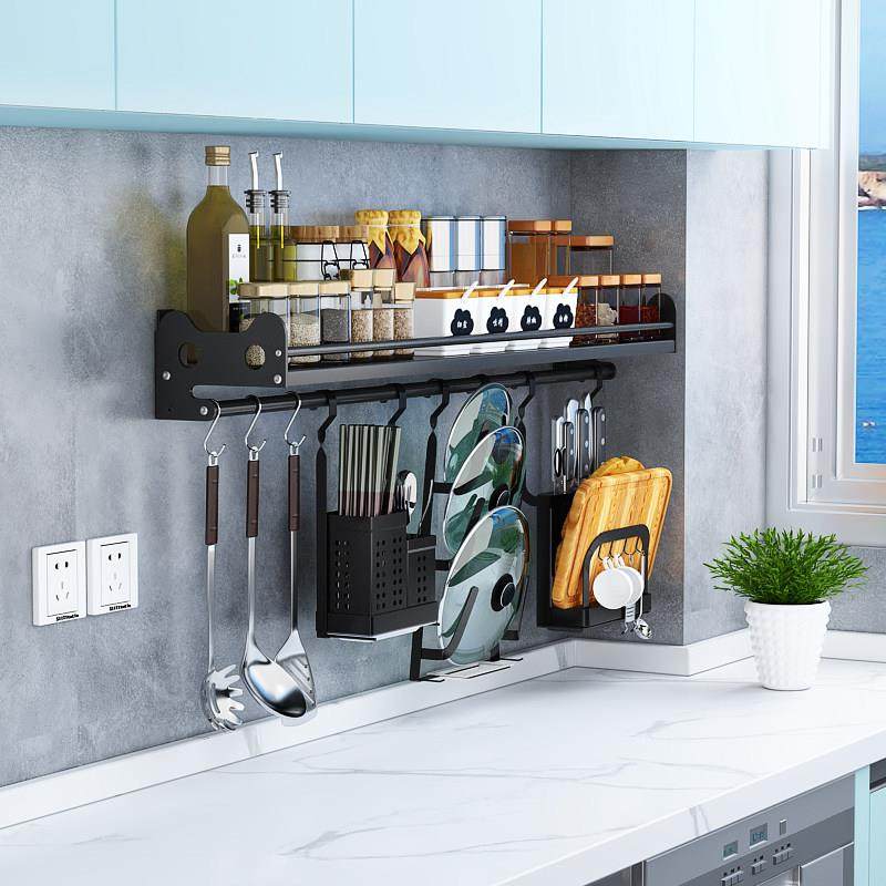 厨房置物架壁挂式不锈钢调味料架碗碟收纳架挂架挂件套餐,厨房/烹饪用具,厨房置物架/置物柜/角架,淘宝优惠券,粉丝福利购,淘宝优惠卷