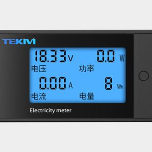 多功能数显表8-100V直流电压电流表功率电耗表Lcd Lcd数显仪表