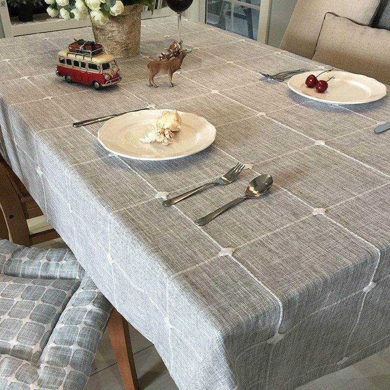 素色加厚棉麻亚麻大格子桌布桌巾高档色织台布茶几布盖巾包邮,居家布艺,桌布,淘宝优惠券,粉丝福利购,淘宝优惠卷