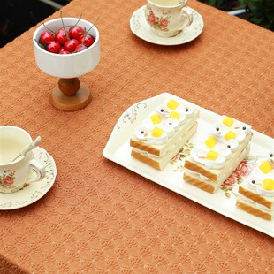 法式复古田园风格高端台布长方形卧室梳妆台蕾丝咖啡桌布照片台布