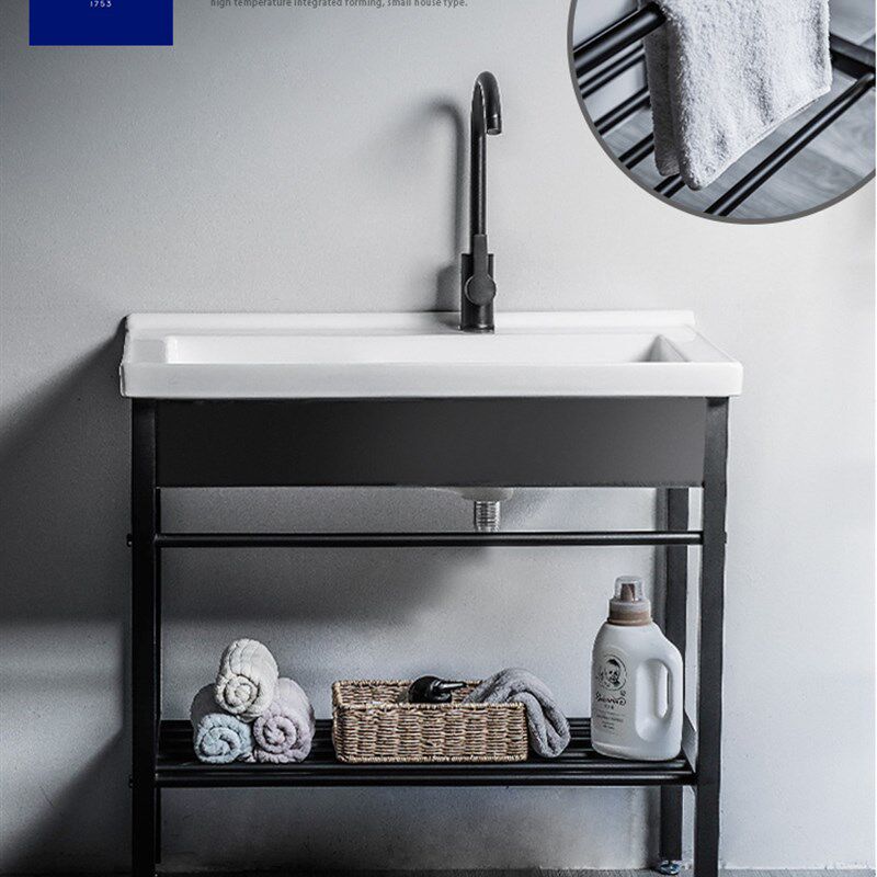 莫德卡恩MODEUCNE 加厚陶瓷盆落地支架放洗脸盆锈钢单独支撑架