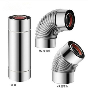 林内能率壁挂采暖炉平衡式热水器层排烟管度弯头