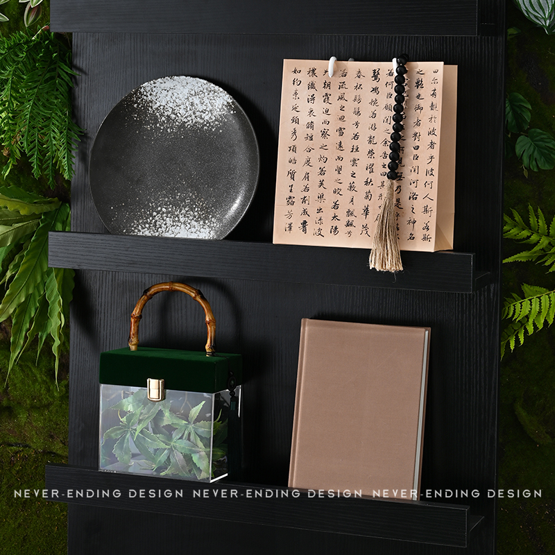 中式民国古风样板间书柜摆件书房茶室摆设家俱展厅高级感软装饰品