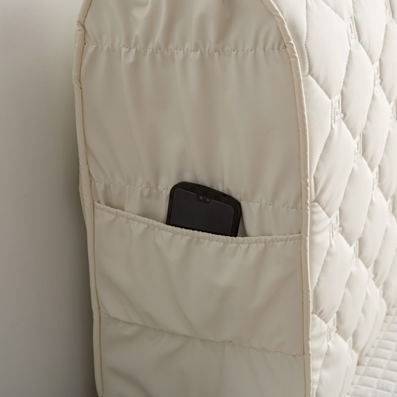 防猫抓夹棉床头罩猫爪布皮床保护罩防水可擦洗耐磨防刮皮感