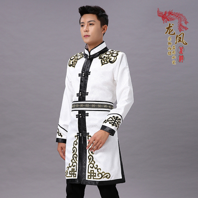 蒙古元素服装男士现代蒙古袍上衣外套骑马服蒙族日常生活装舞台装