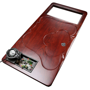 石茶盘实木不带电磁炉烧水壶茶具一体嵌入式单框架石茶台无电器