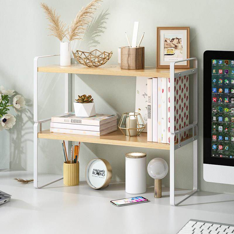 桌面书架收纳置物架办公餐桌台面多分层收纳储物架子宿舍小型好物,收纳整理,整理架/置物架/收纳架,淘宝优惠券,粉丝福利购,淘宝优惠卷