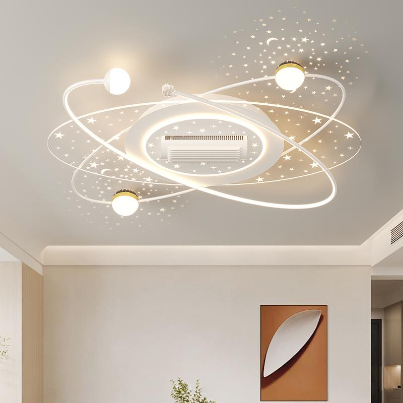 客厅主灯无叶风扇灯现代简约大厅卧室吸顶灯隐形吊扇餐厅风扇灯