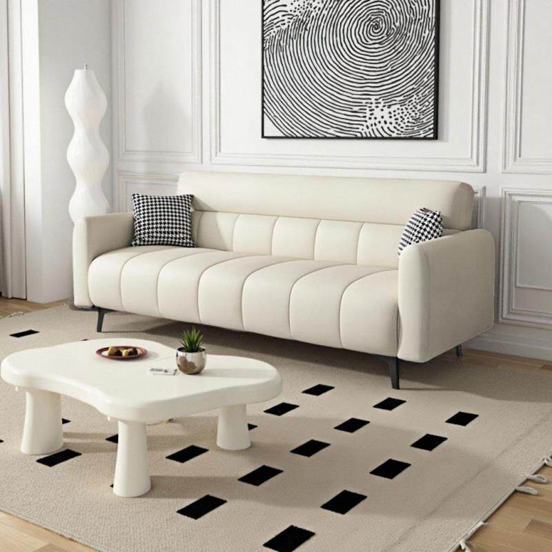 客厅小户型猫抓皮沙发出租房公寓简易单双人办公室午休折叠沙发床