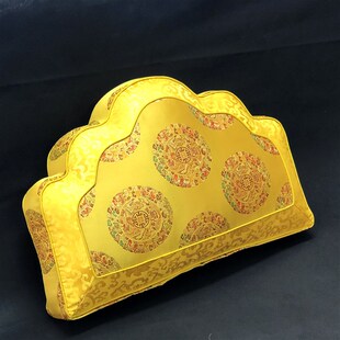 宫廷元宝靠垫手工祥云莲靠包罗汉床扇形大抱枕沙发靠背靠山