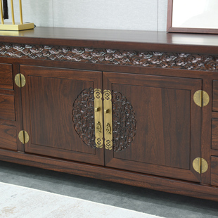 新老榆木电视柜整装全实木低柜客厅地柜古典视听矮柜定制