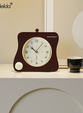 ndld新款书房卧室桌面座钟客厅电视柜酒柜创意时钟装饰品