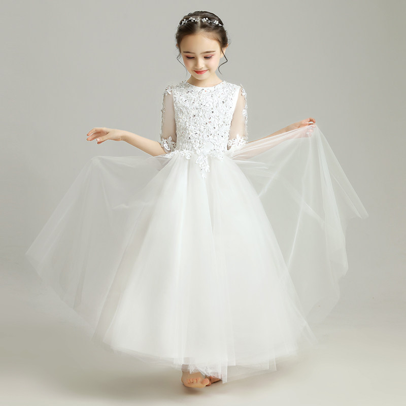 女童公主裙小花童婚纱女孩晚礼服儿童钢琴演出服高贵洋气礼裙秋冬,童装/婴儿装/亲子装,儿童礼服,淘宝优惠券,粉丝福利购,淘宝优惠卷