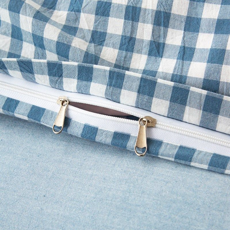 纯棉水洗棉被套单件1.5米1.8x2.0双单人全棉床单被罩150x200日式