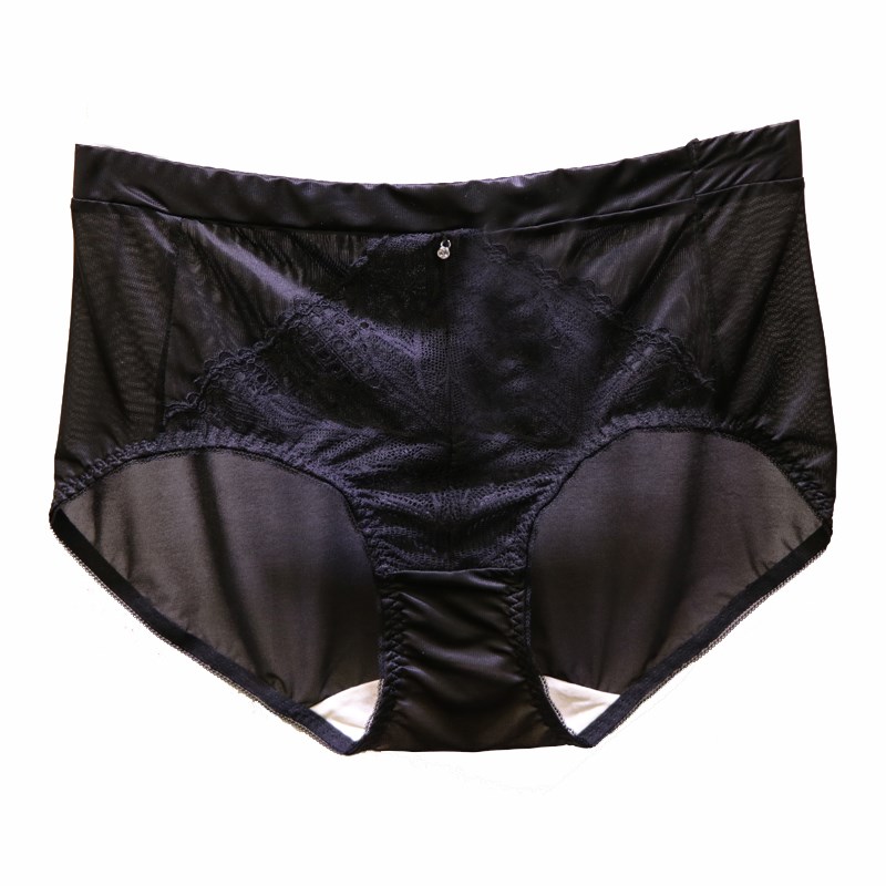 爱D3549妇女的青年蕾丝豪华三角裤中腰网性感纱布抬臀,覆盖臀部的