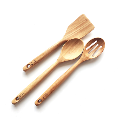 沫沫小厨加厚锅铲不沾锅木勺子长柄烹饪料理烘焙铲勺阿胶铲竹木铲