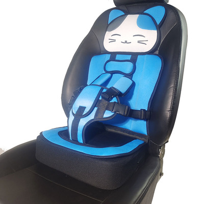 迷你猫非车载儿童安全座椅卡通电动车坐垫座椅固定器调节安全带套