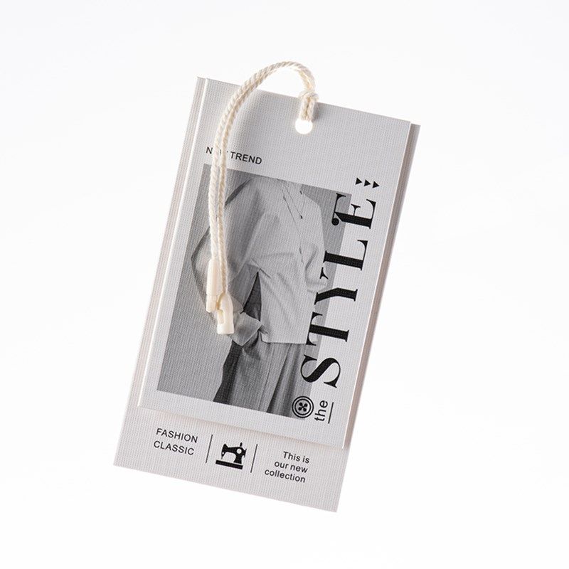 2024新款服装吊牌定制商标LOGO标签免费设计吊卡小卡片挂签合格证