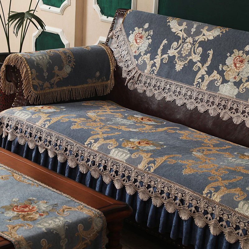 美式沙发垫四季通用防滑高档雪尼尔皮沙发套罩布艺坐垫盖布巾冬季,居家布艺,沙发垫,淘宝优惠券,粉丝福利购,淘宝优惠卷