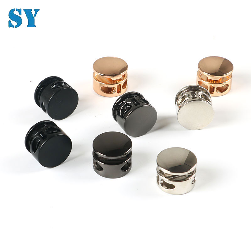 金属圆形地雷弹簧扣止绳扣羽绒服帽绳卫衣裤腰带绳调节松紧扣配饰