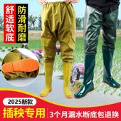 水田稻田插秧鞋 女 水靴防水防滑过膝雨鞋 男士 加长下田栽秧专用水鞋